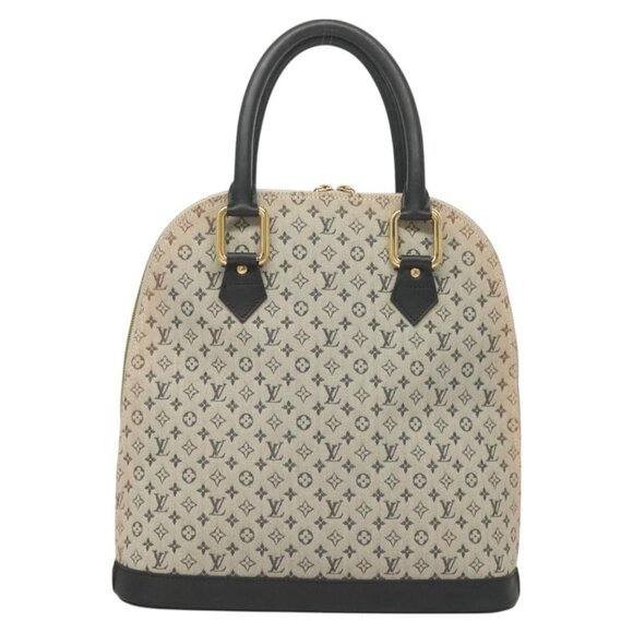 LOUIS VUITTON Monogram Mini Alma Haut Hand Bag Blue - Picture 3 of 16